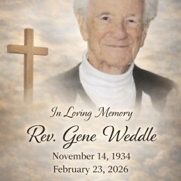 Rev. Gene Arthur Weddle